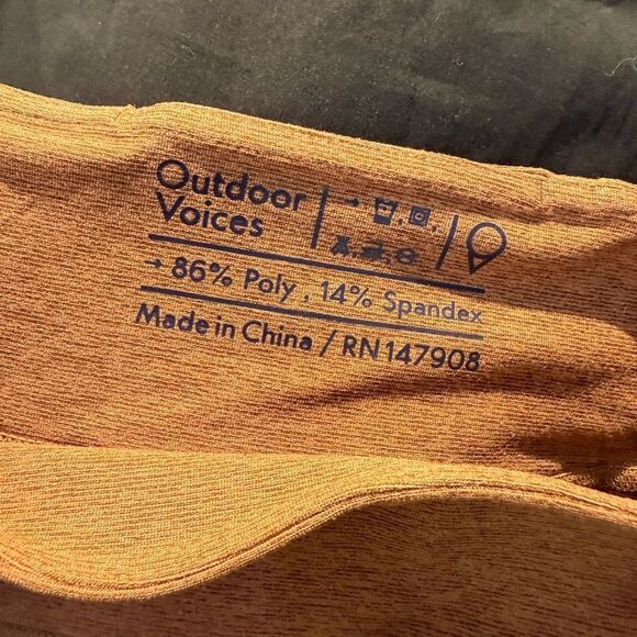 Outdoor Voices Brown Leggings Streamlined Fit Sz S - Picture 5 of 5